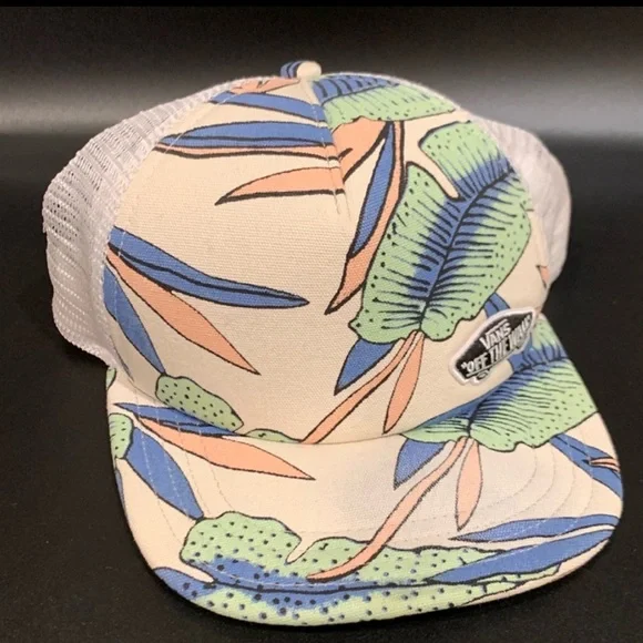 Vans Beach Bound Trucker Hat - White Sand Tropical - Picture 10 of 10